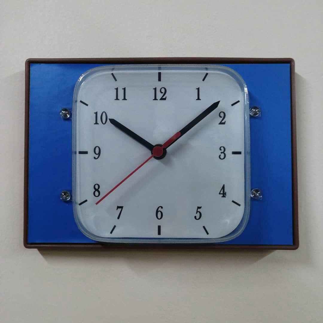 Reloj rectangular horizontal de pared referencia 2A