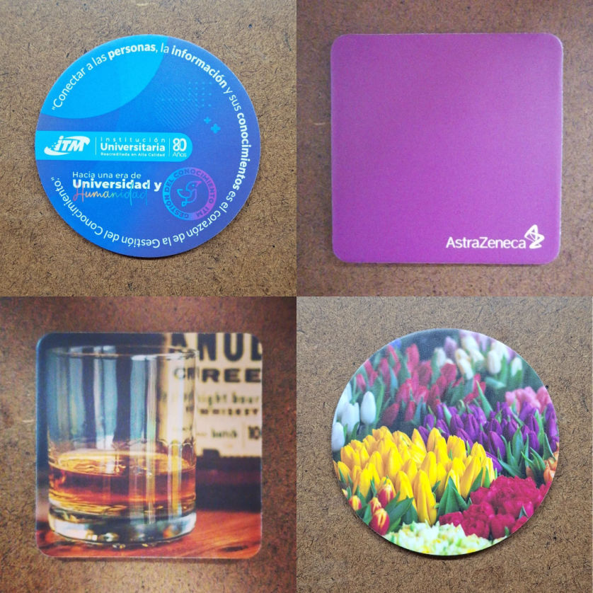 Portavasos publicitarios espumados